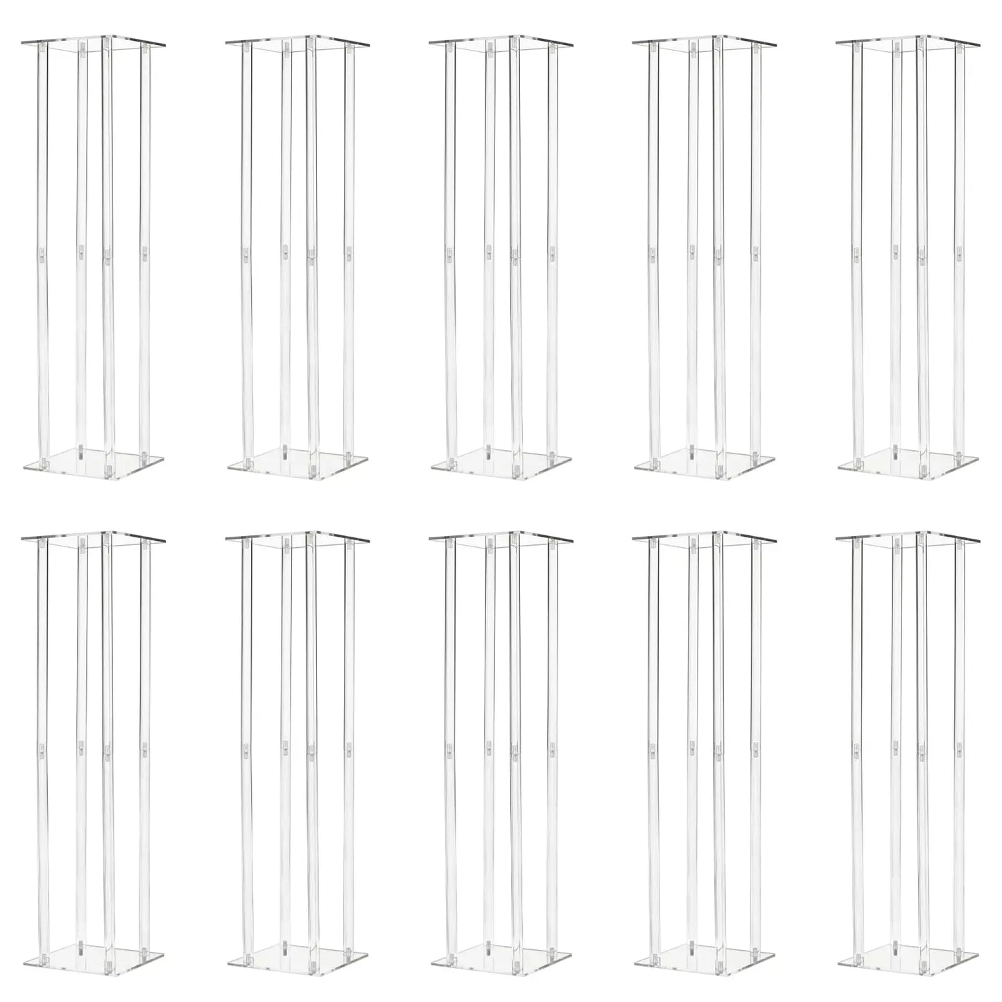 Acrylic Vase Column Stand 31.5 Inch Tall Centerpiece for Weddings