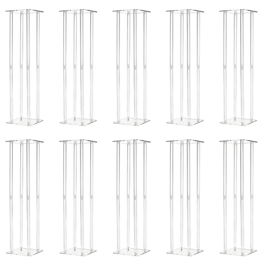 Acrylic Vase Column Stand 31.5 Inch Tall Centerpiece for Weddings