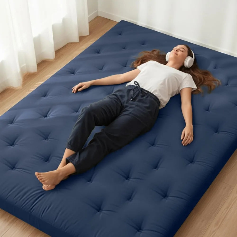 XIUWO Foldable Cotton Futon Mattress Tatami Sleeping Pad