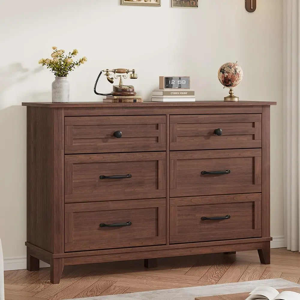 HobbyLane Wooden Dresser With Spacious Storage Drawers