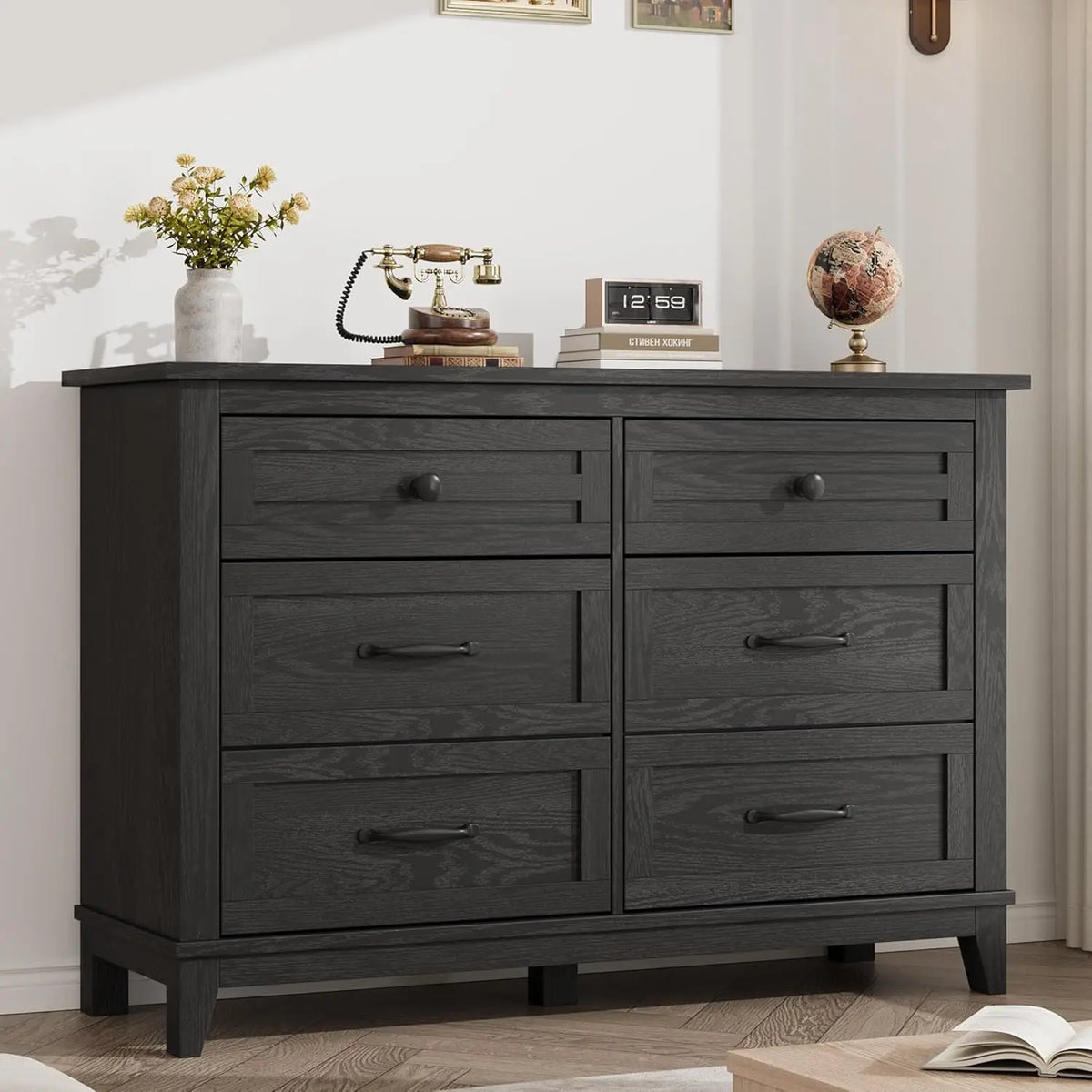 HobbyLane Wooden Dresser With Spacious Storage Drawers