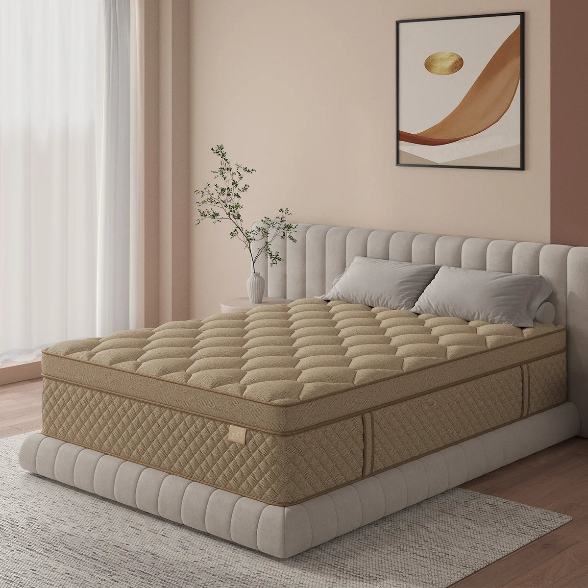 Sweetlove 12 To 14 Inch Gel Memory Foam Hybrid Pocket Spring Mattress