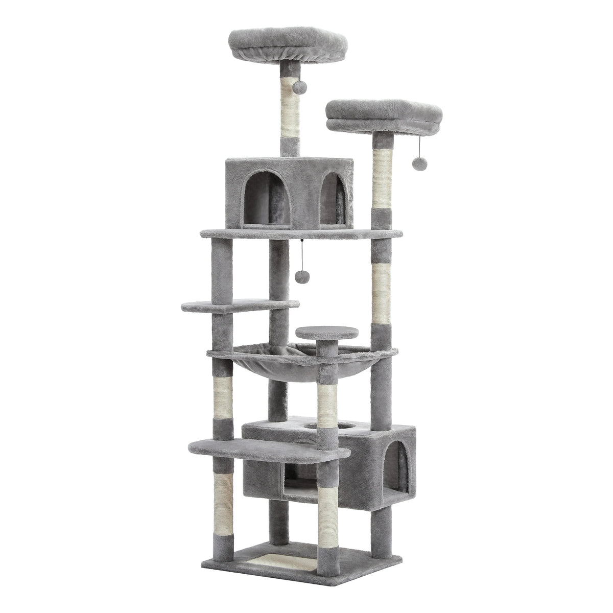 Pawz Road Multi Level Plush Cat Tree With Scratching Posts And Perches