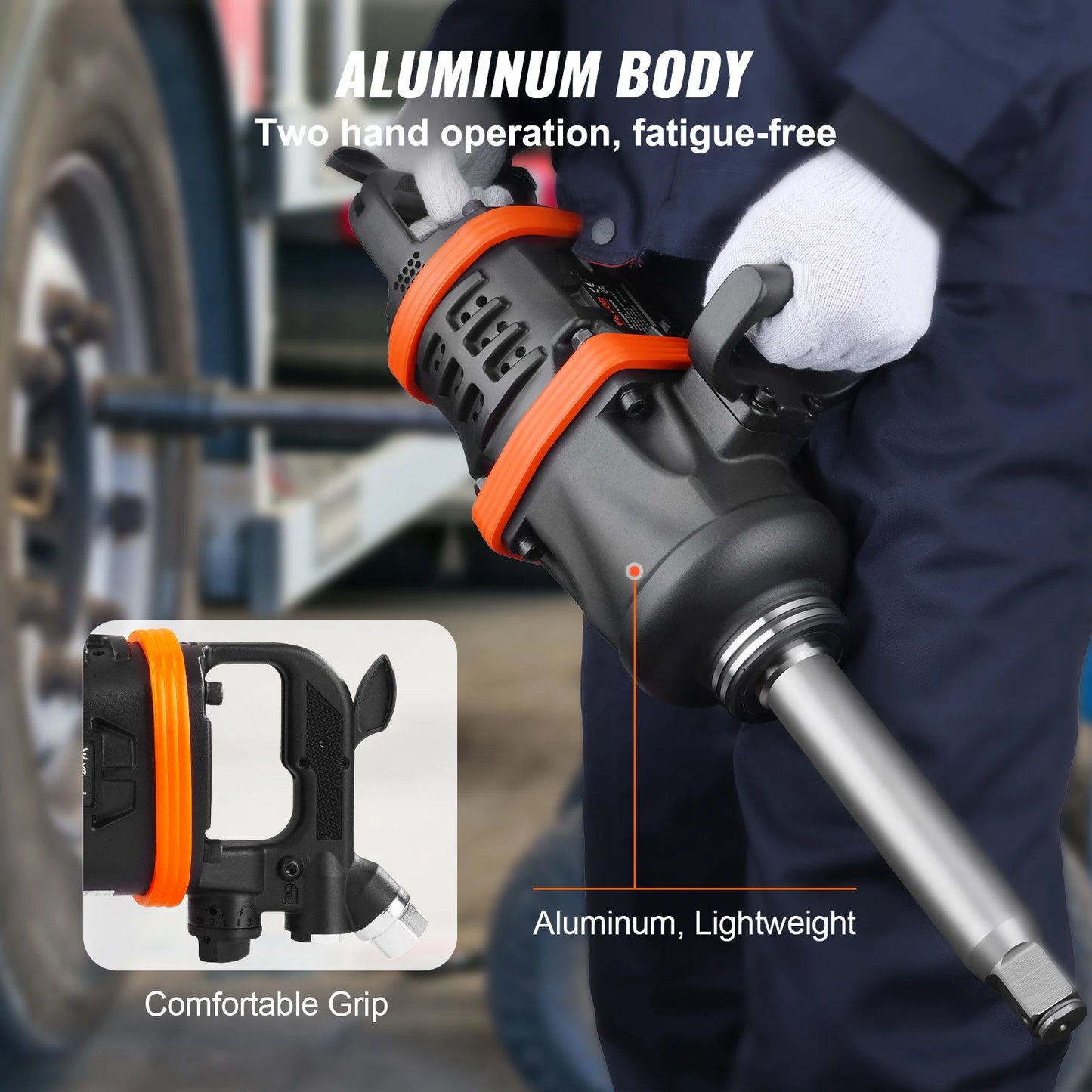 SucceBuy Air Impact Wrench 5175 Ft-Lbs Pneumatic Impact Gun