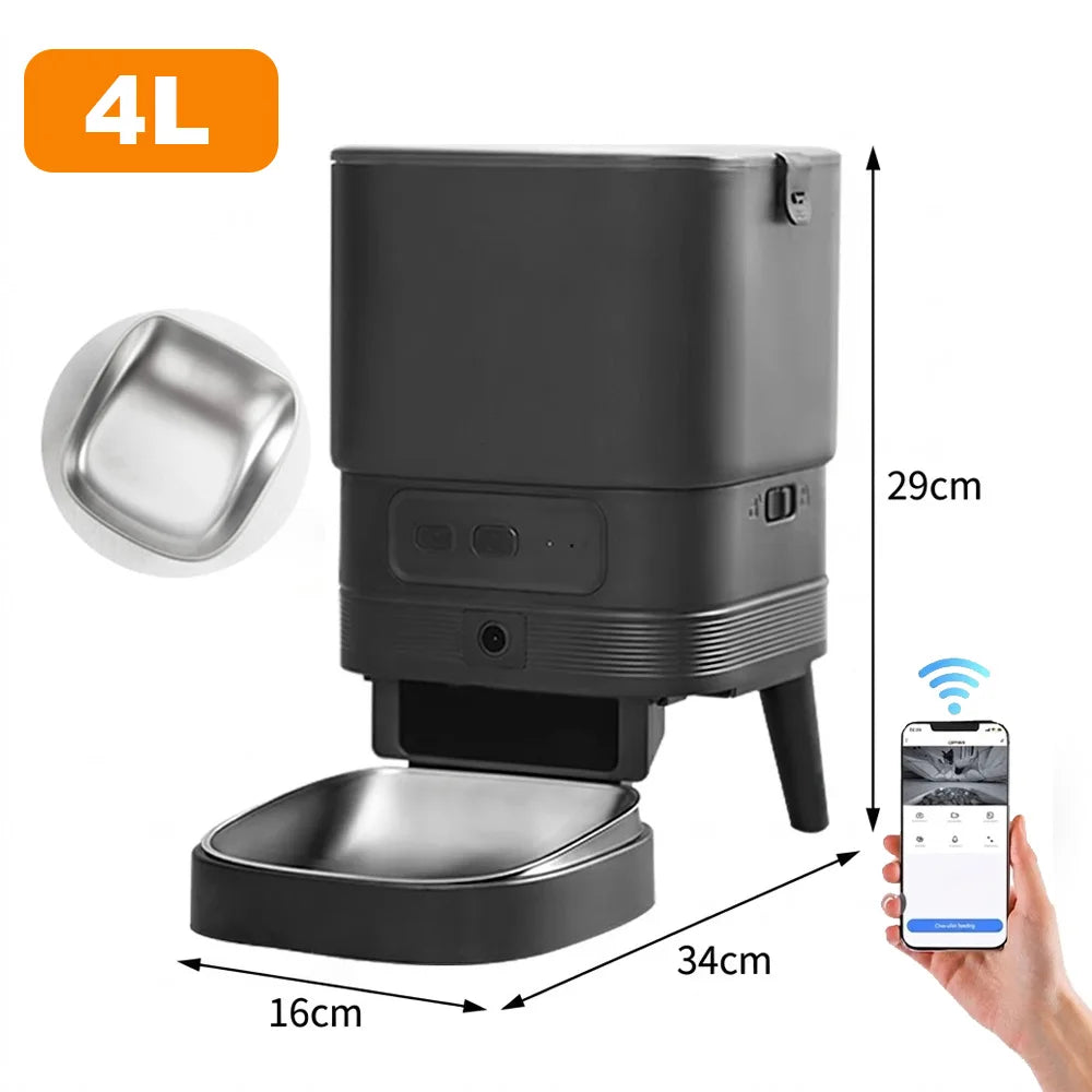 Nityers Automatic Cat Feeder With HD Camera And WiFi
