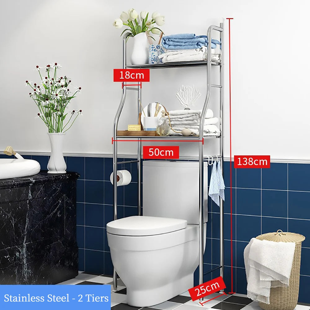 Himiss Over The Toilet Storage Shelf Metal Bathroom Organizer Rack