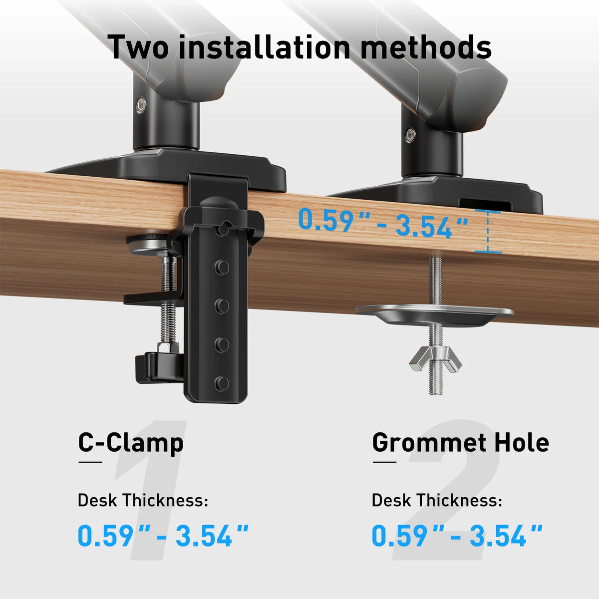 Kyspho Ergonomic Vesa Monitor Desk Mount Arm For Screens