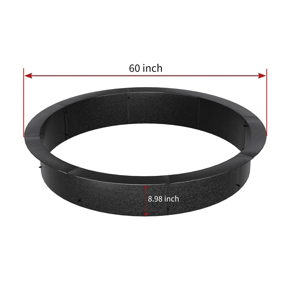 HiMISS Heavy Duty Carbon Steel Outdoor Fire Pit Ring