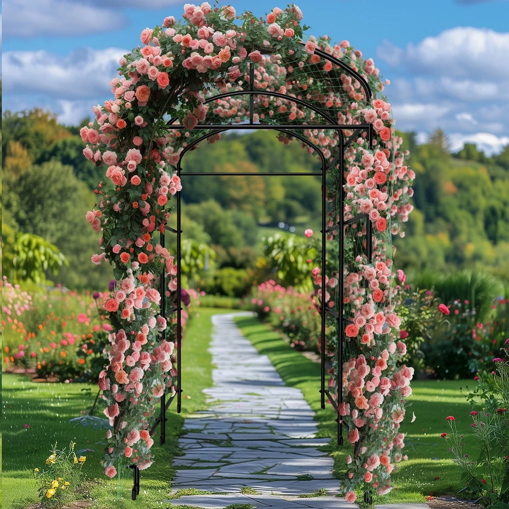 Wisfor U-Shaped Metal Tall Garden Plant Trellis For Climbing Plants