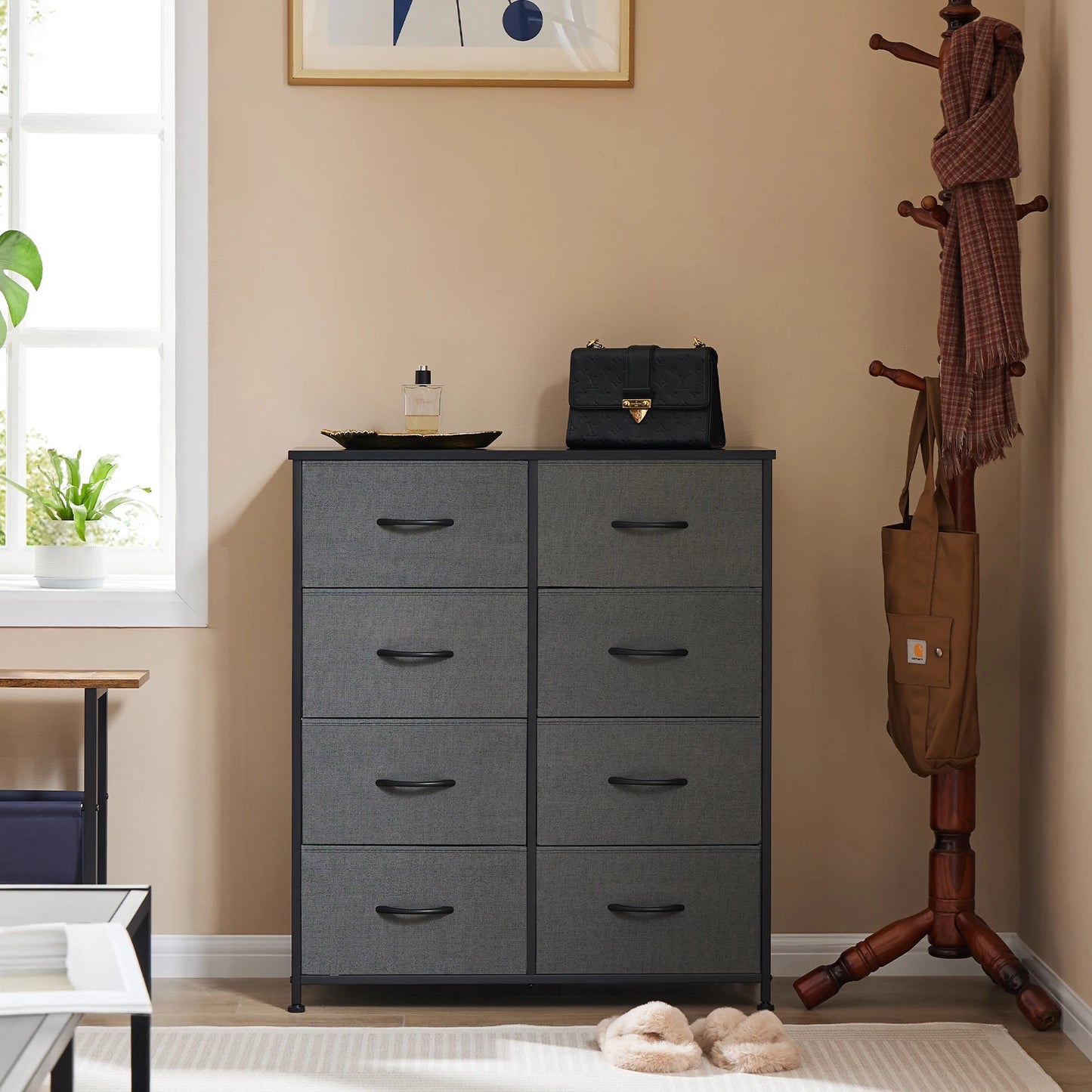 MCQ 8 Drawer Fabric Cabinet For Living Room And Storage