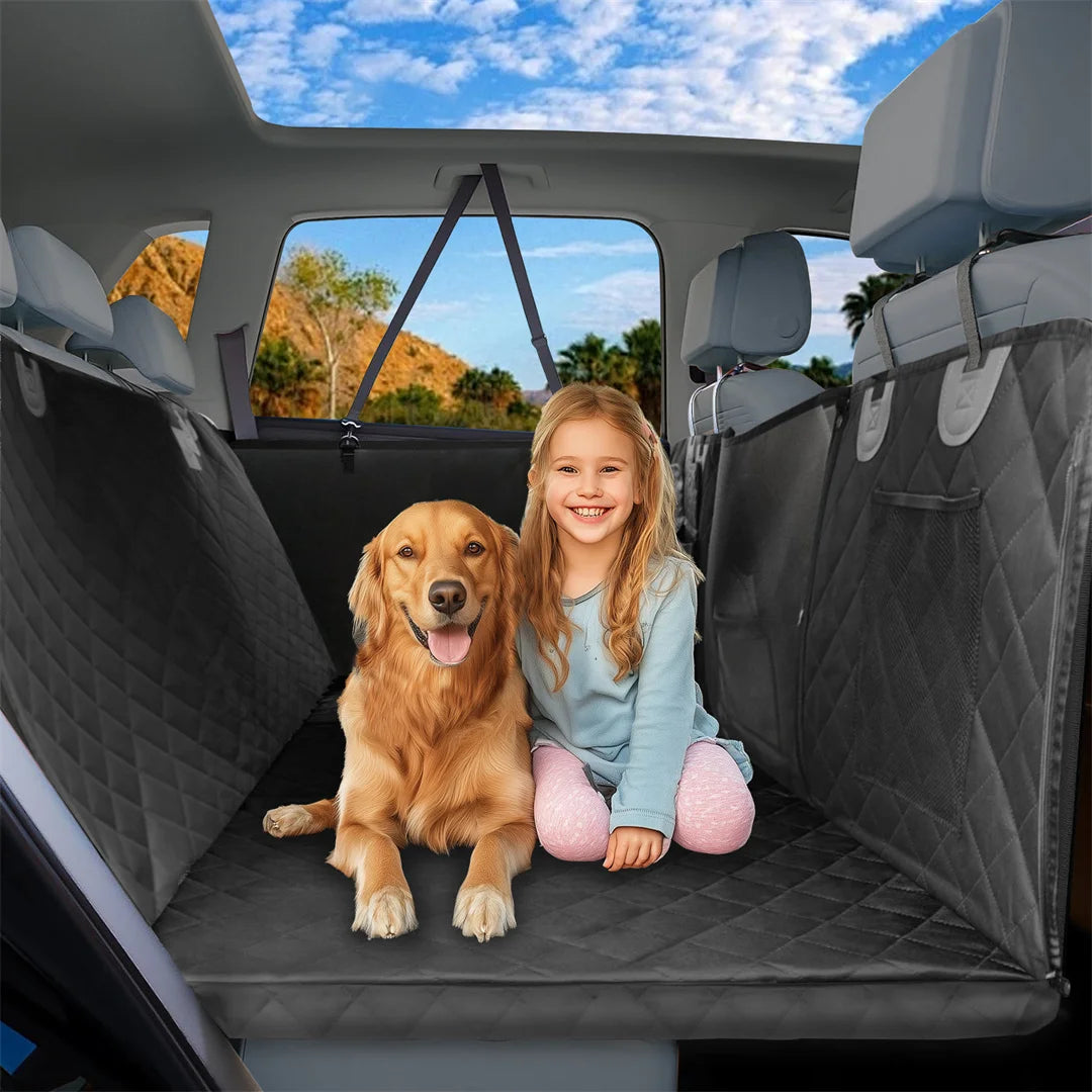 BINGOPAW Waterproof Dog Car Seat Cover Hammock With Seat Extender