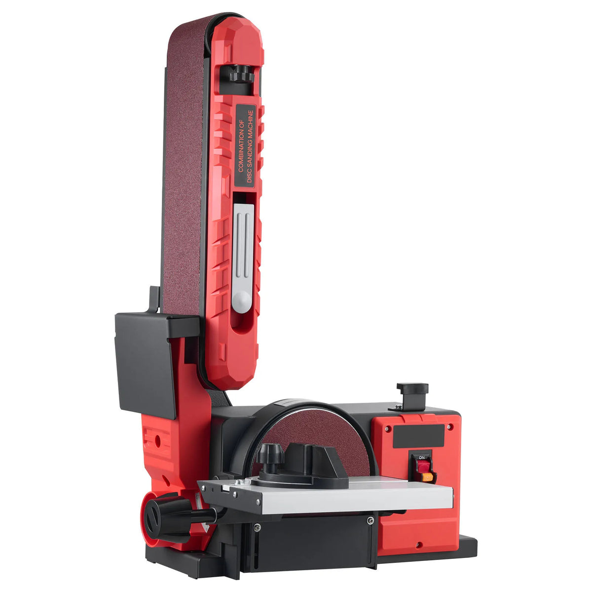 SucceBuy 5/6" Disc Sander 1x30/4x 36 in Belt Sander 250/400W with Adjustable Worktable & Dust Collection Port for Woodworking