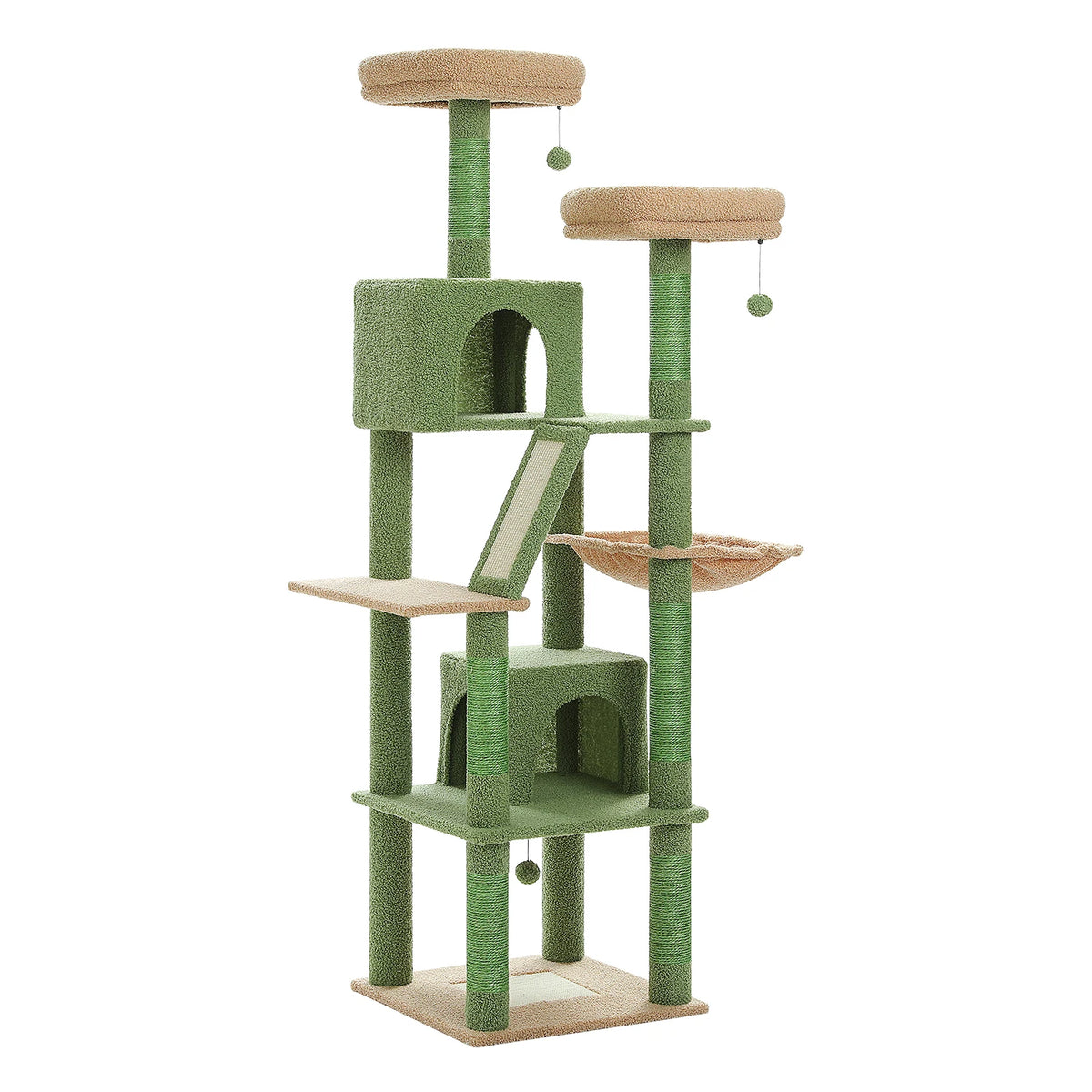 Pawz Road Multi Level Plush Cat Tree With Scratching Posts And Perches