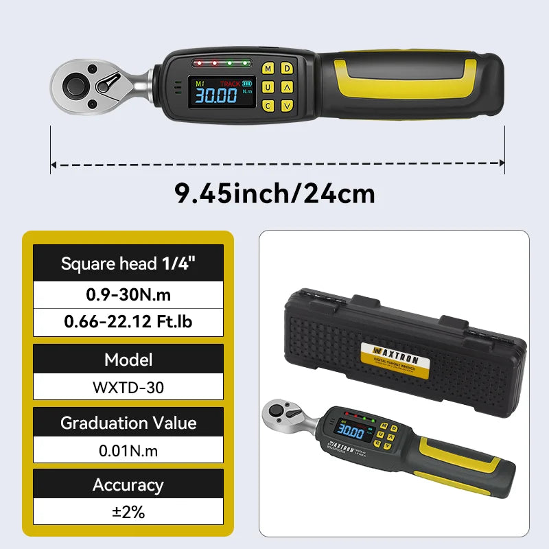 Waxtron Digital Torque Wrench With 2 Percent Accuracy