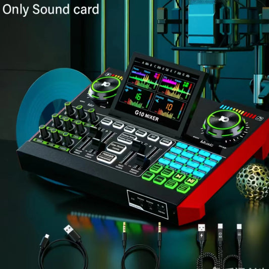 Tenlamp G10 Podcast Microphone Bundle With Live Mixer And Effects