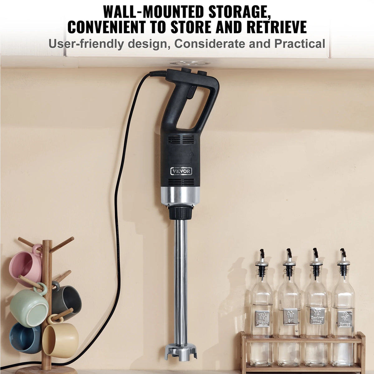 SucceBuy Commercial Immersion Blender Heavy Duty Variable Speed Mixer