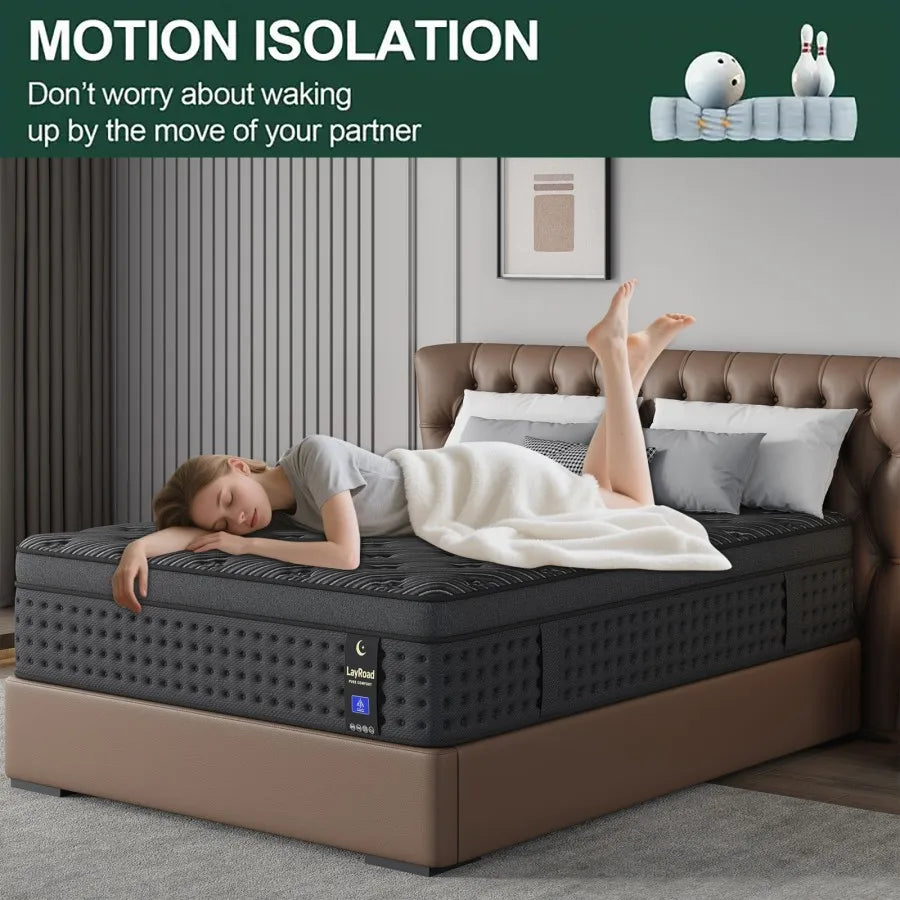 Memory Foam Hybrid Mattress With Pocket Springs For Support Comfort