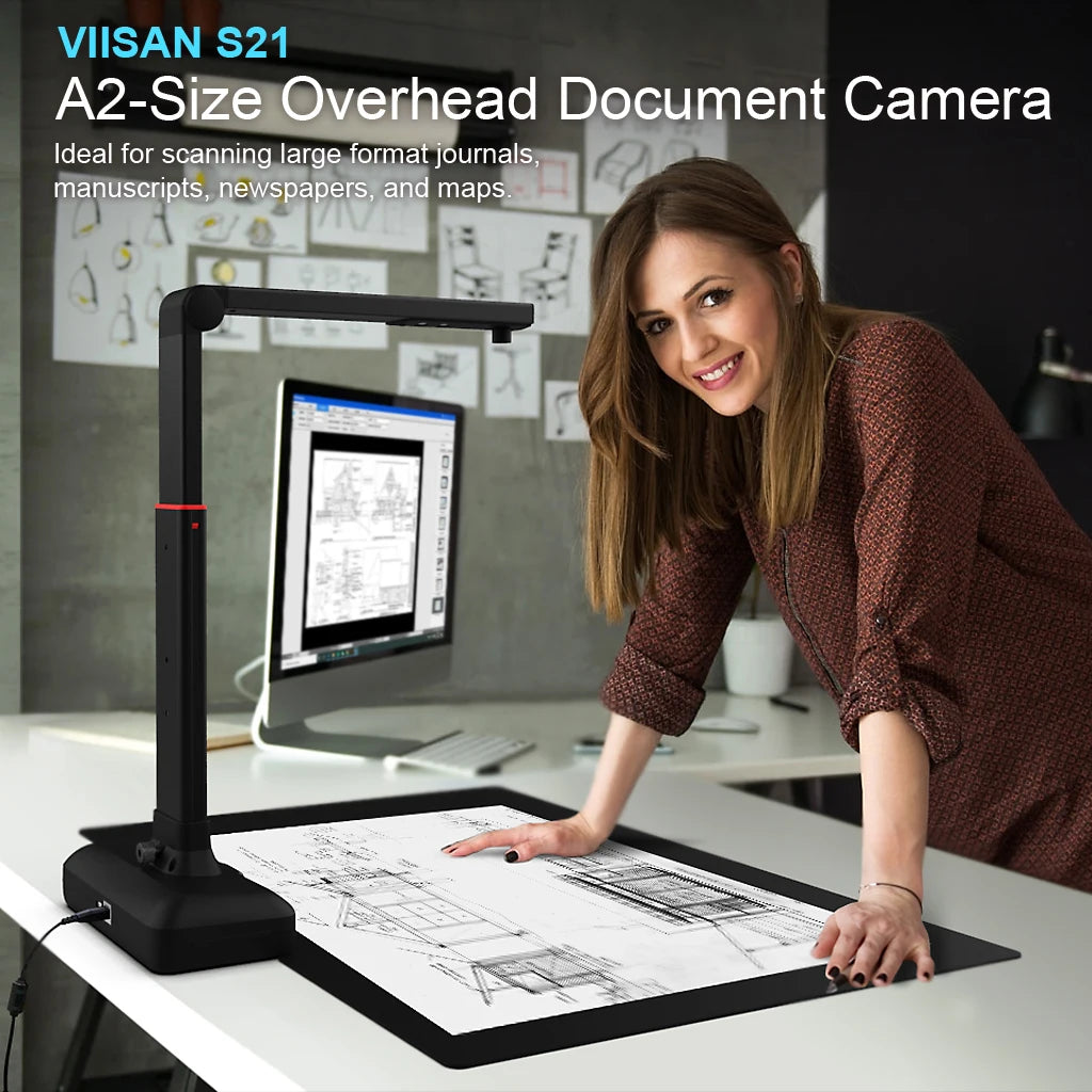 VIISAN S21 CaptureA2 27MP Document Scanner With OCR