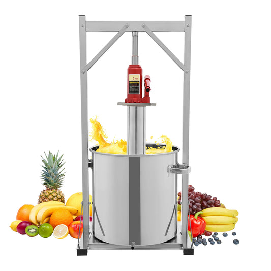 Bymaocar 3T Hydraulic Fruit Wine Press Stainless Steel