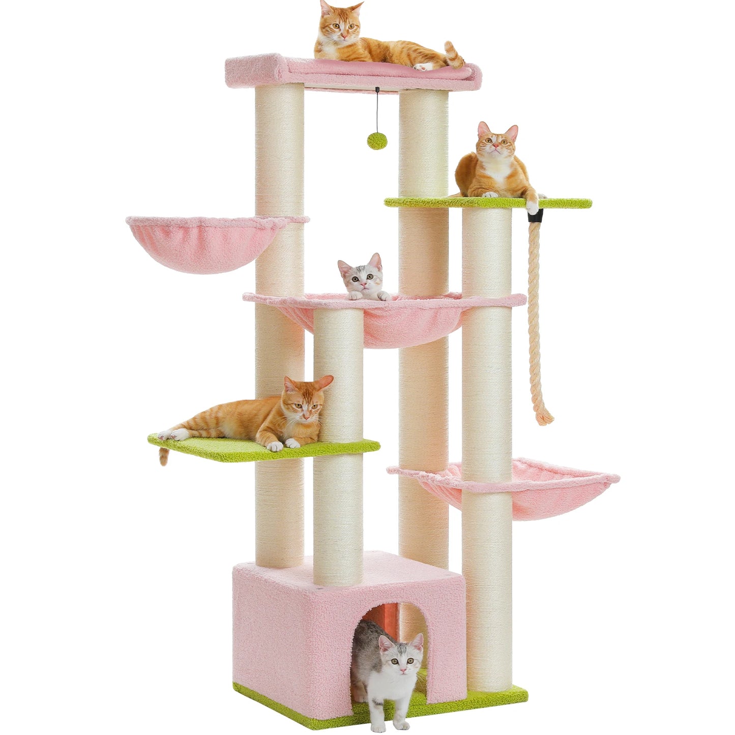 PAWZ Road Cat Tree Tower With Multiple Levels Hammock