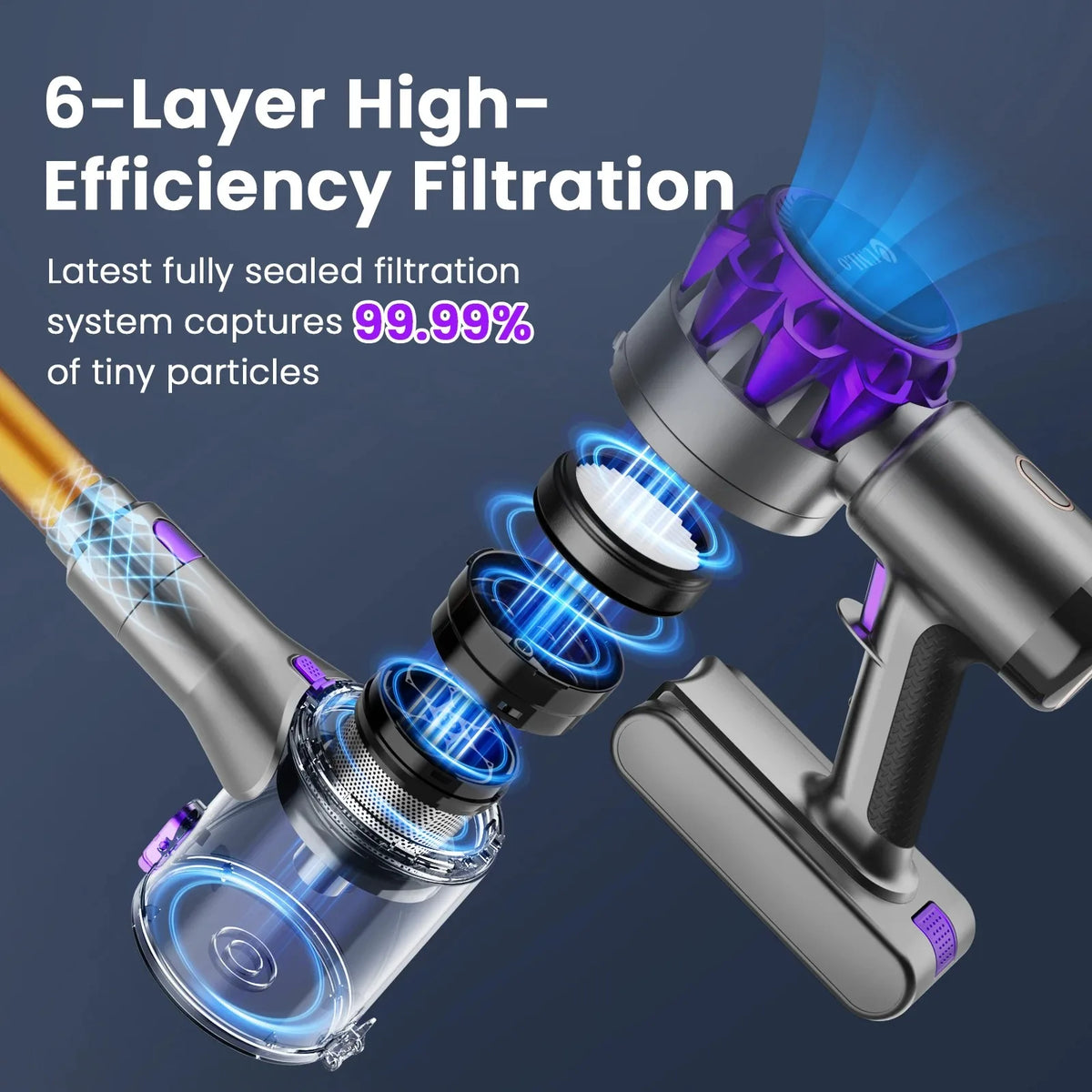 Inse S3P Cordless Vacuum Featuring Led Display And Strong Suction
