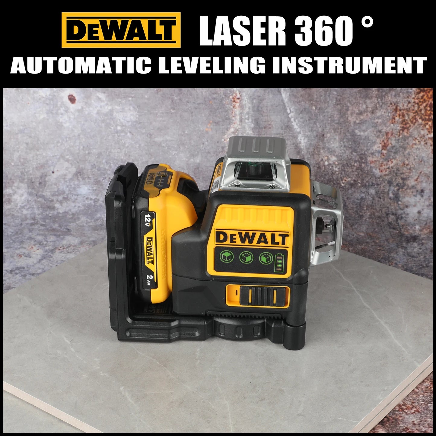 DEWALT DW089LG Laser Level 360 Degree Vertical Horizontal Projection