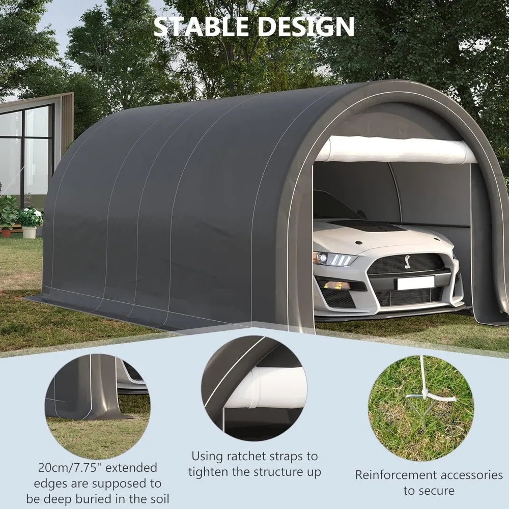 Heavy Duty Portable Garage Canopy For Car Truck Boat