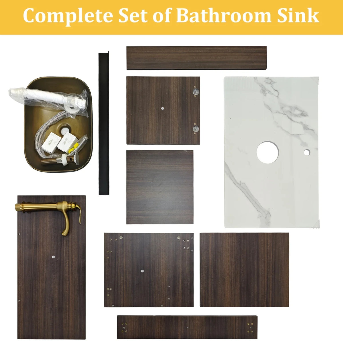 Modern Floating Wall Mounted Bathroom Vanity With Ceramic Sink