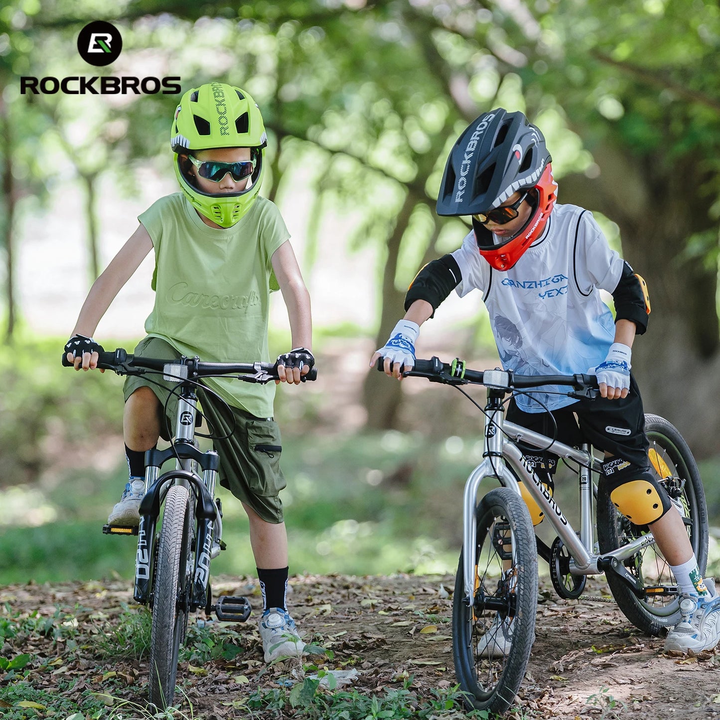ROCKBROS Kids Detachable Full Face Cycling Helmet For Safety