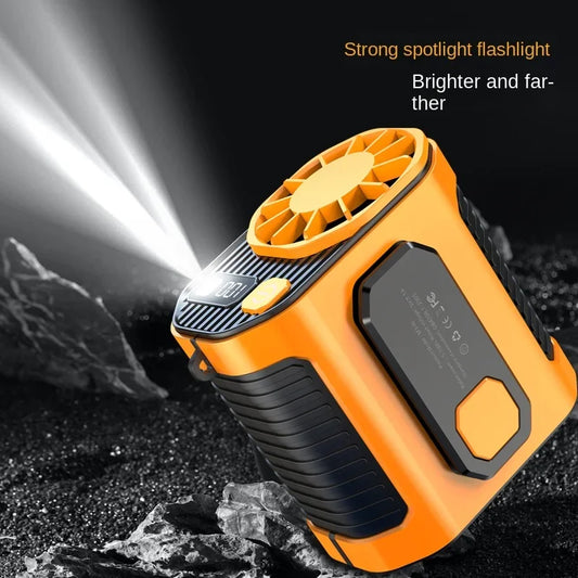 Portable Waist-Hanging Camping Fan With Long-Lasting Cooling And Charging