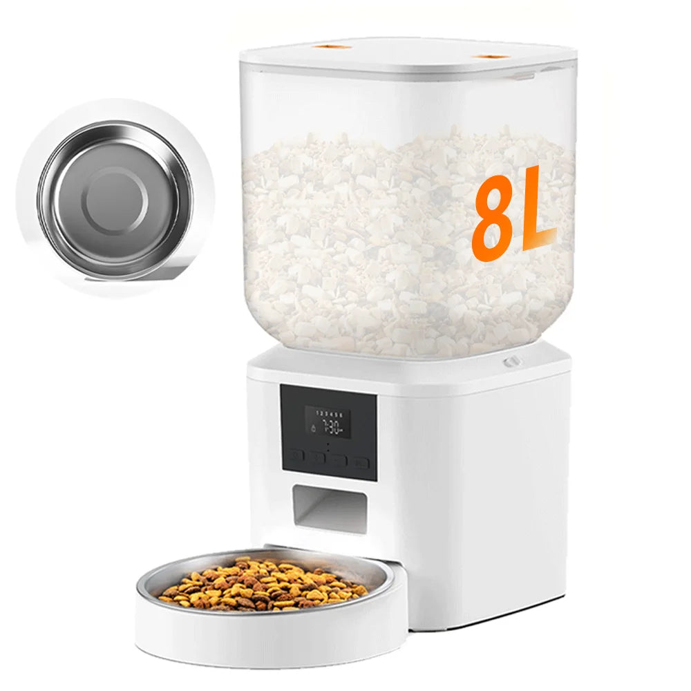 Nityers 8L Automatic Cat Feeder With Timed Dispenser