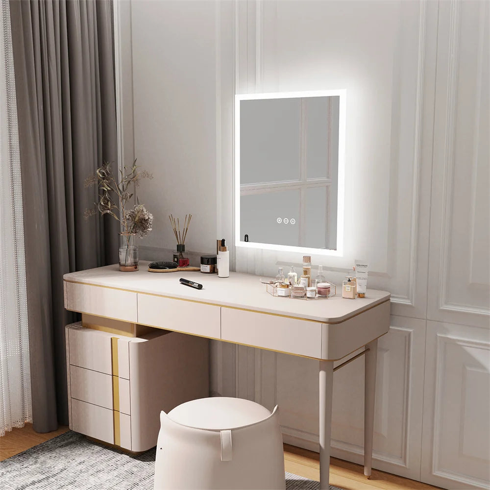 LUVODI Smart LED Bathroom Mirror With Touch Dimming And Defogging