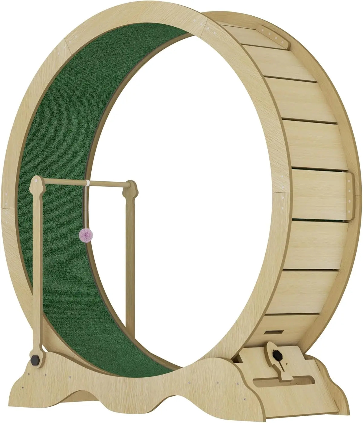 Quiet Indoor Cat Exercise Wheel With Detachable Carpet For Fitness