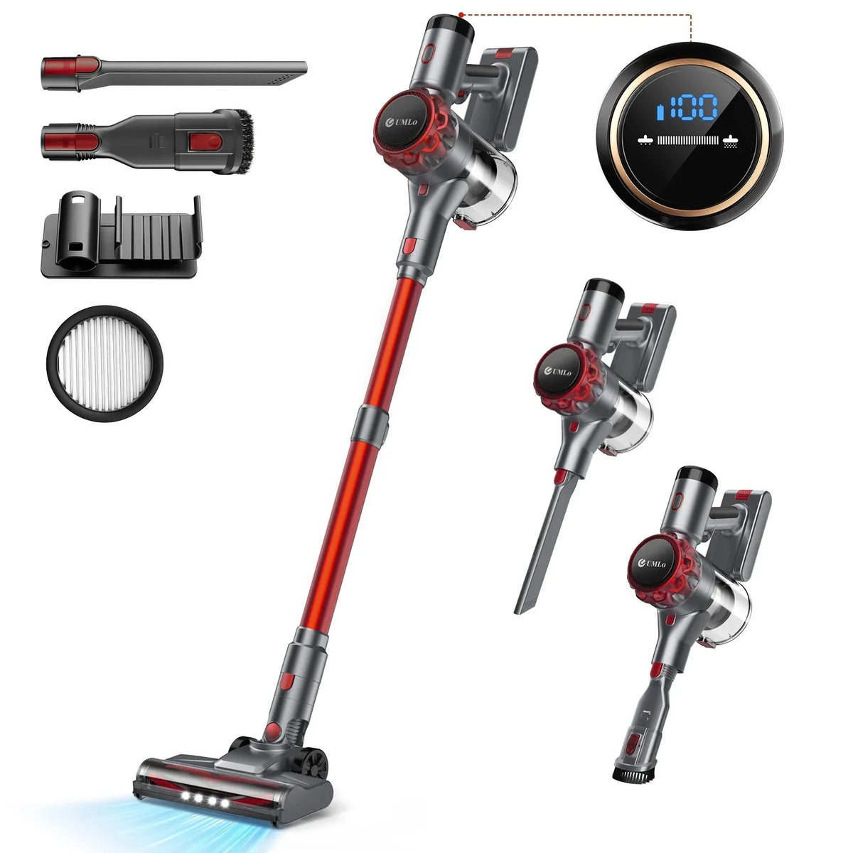 Inse S3P Cordless Vacuum Featuring Led Display And Strong Suction