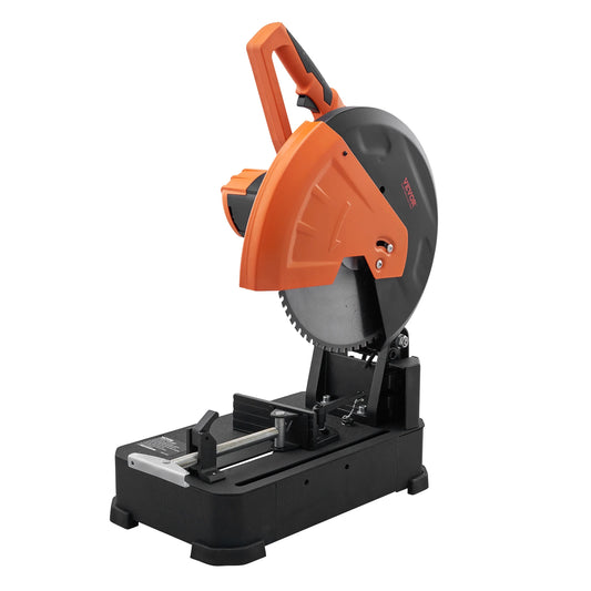 SucceBuy 2800W Chop Saw Steel Cutting 1200 RPM Adjustable Fence