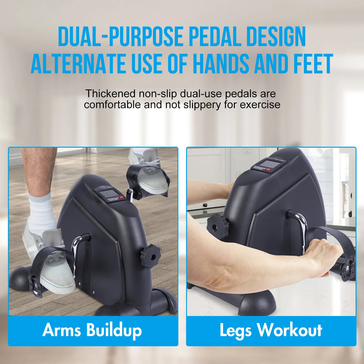 Mini Under Desk Pedal Exerciser Bike With Digital Display