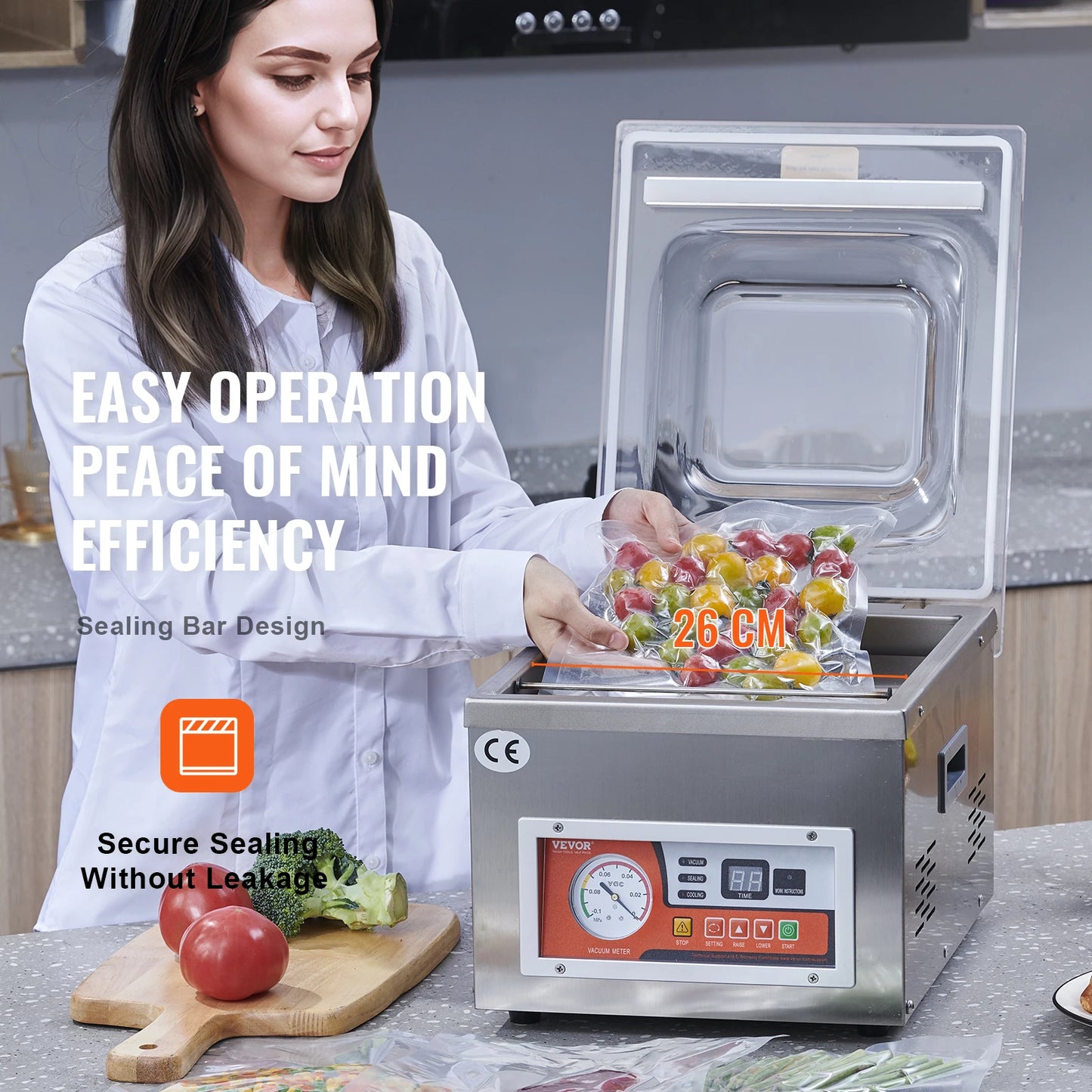 SucceBuy DZ-260A Chamber Vacuum Sealer For Home Meats