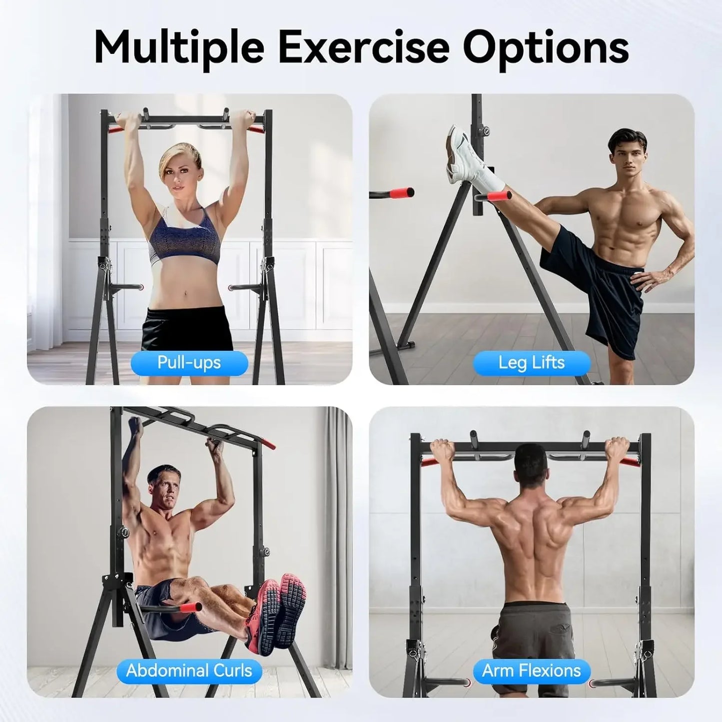 Power Tower Pull Up Bar Dip Station For Residential Gym