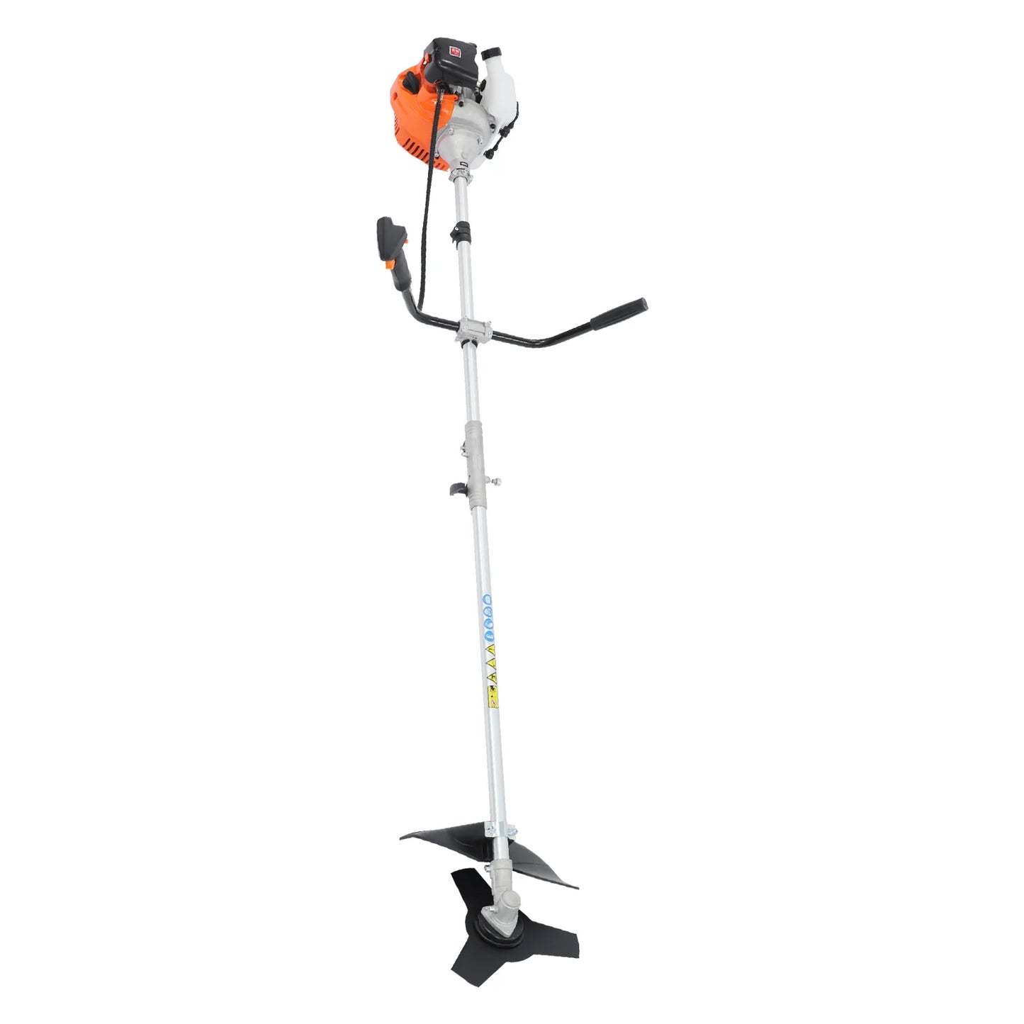 Gas Weed Trimmer 42.7cc 2 Stroke Brush Cutter With 3 Heads