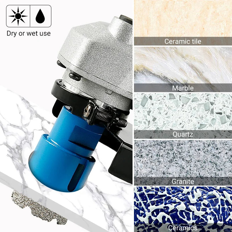 LOZLIN Brazed Diamond Core Drill Kit For Stone And Glass