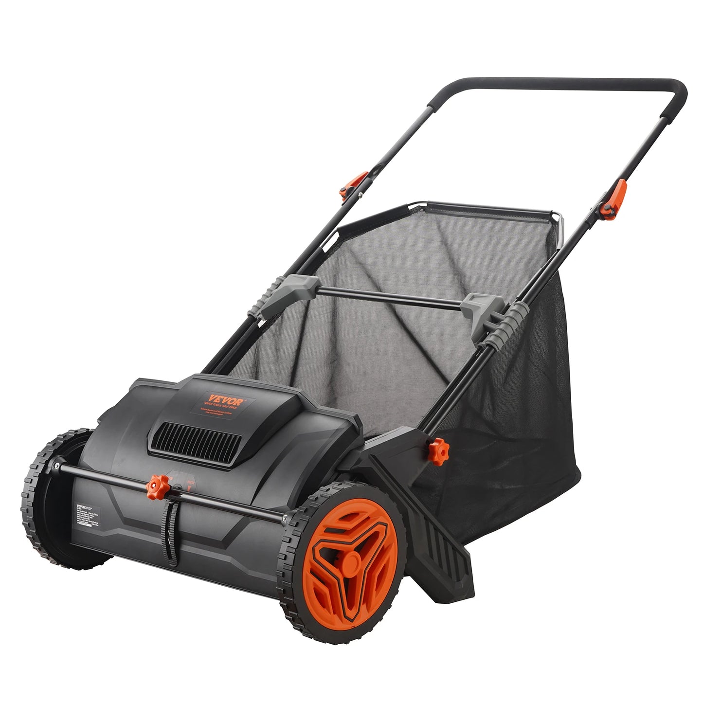 SucceBuy 3.5 Cubic Feet Steel Push Lawn Sweeper