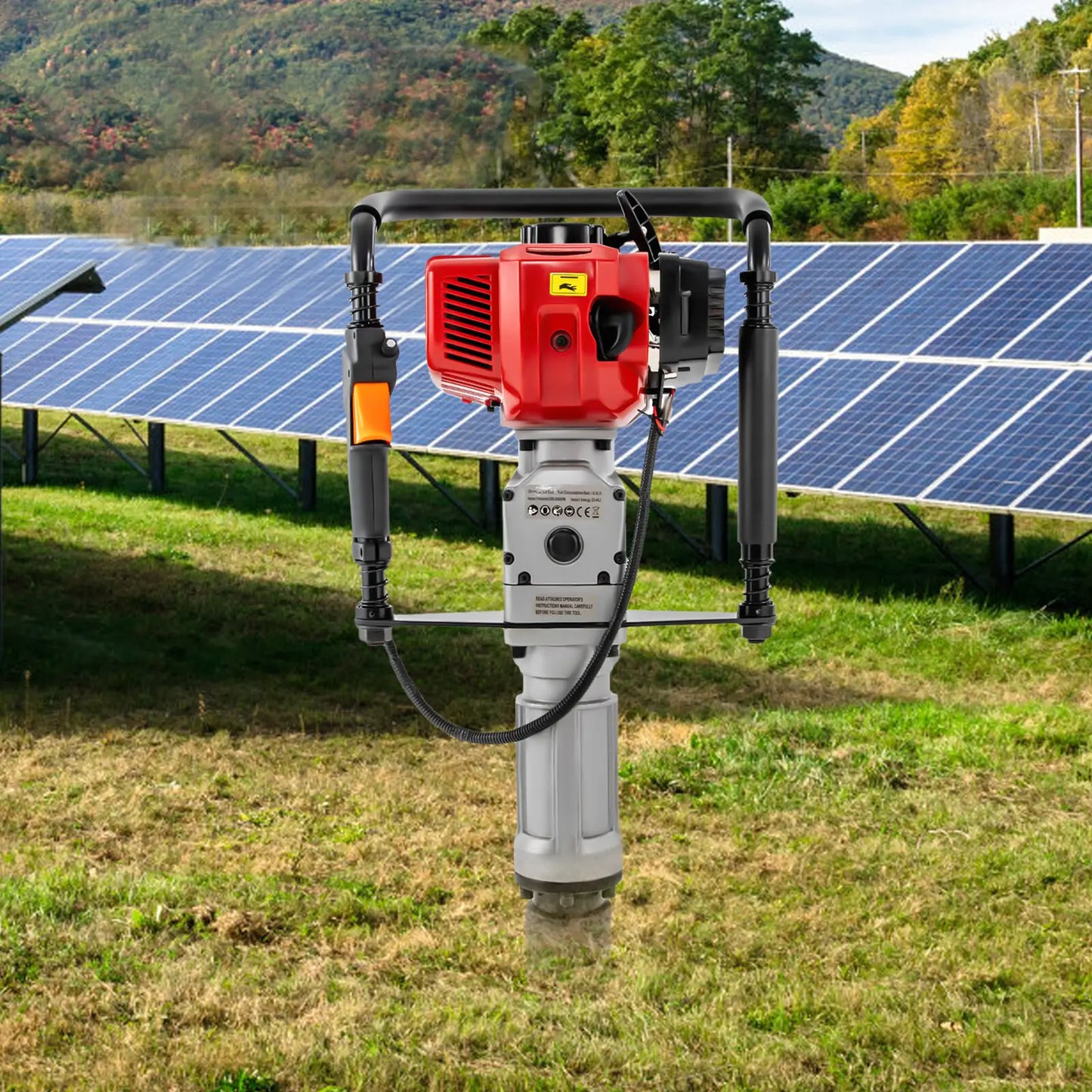 52Cc Petrol 1900W Two Stroke Pile Driver For Fencing