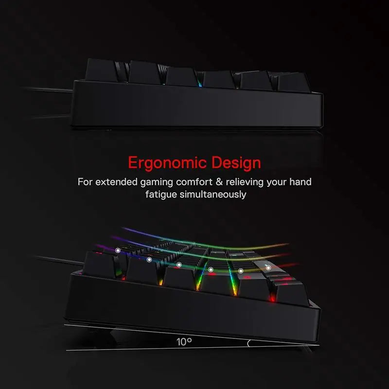 Redragon K582 Surara RGB LED Mechanical Gaming Keyboard Red Switches
