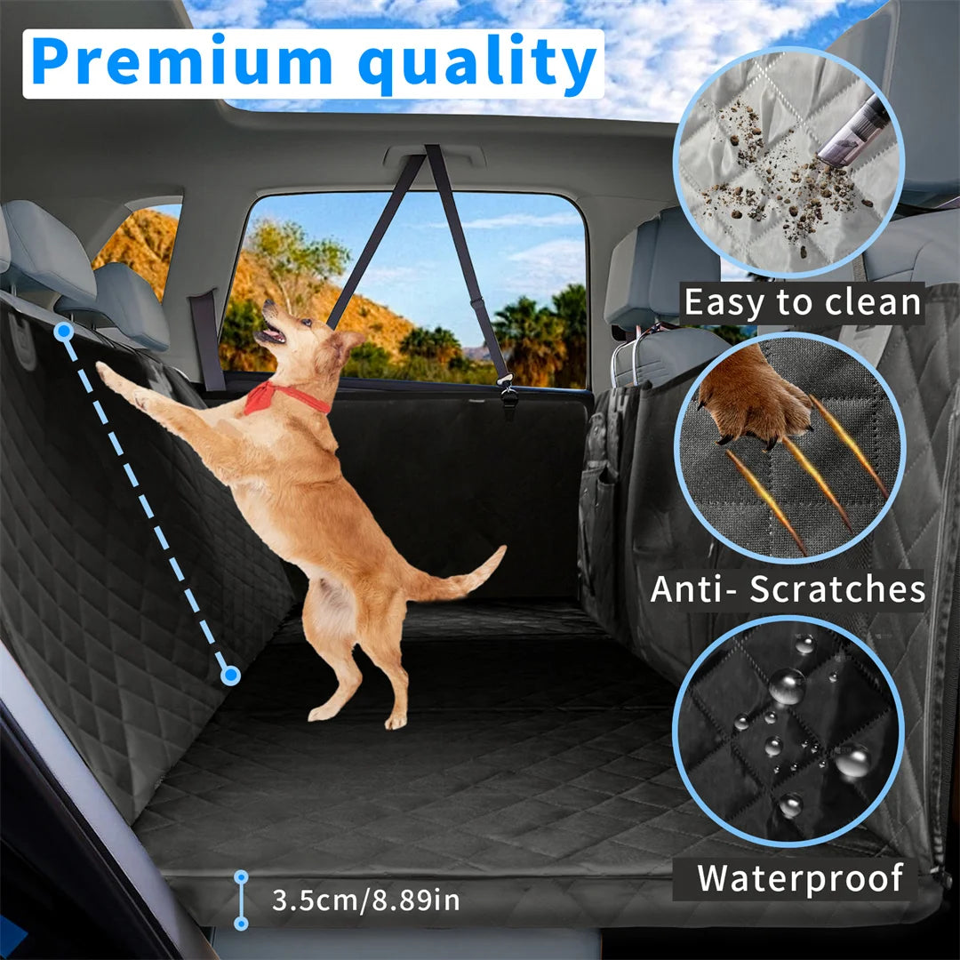 BINGOPAW Waterproof Dog Car Seat Cover Hammock With Seat Extender