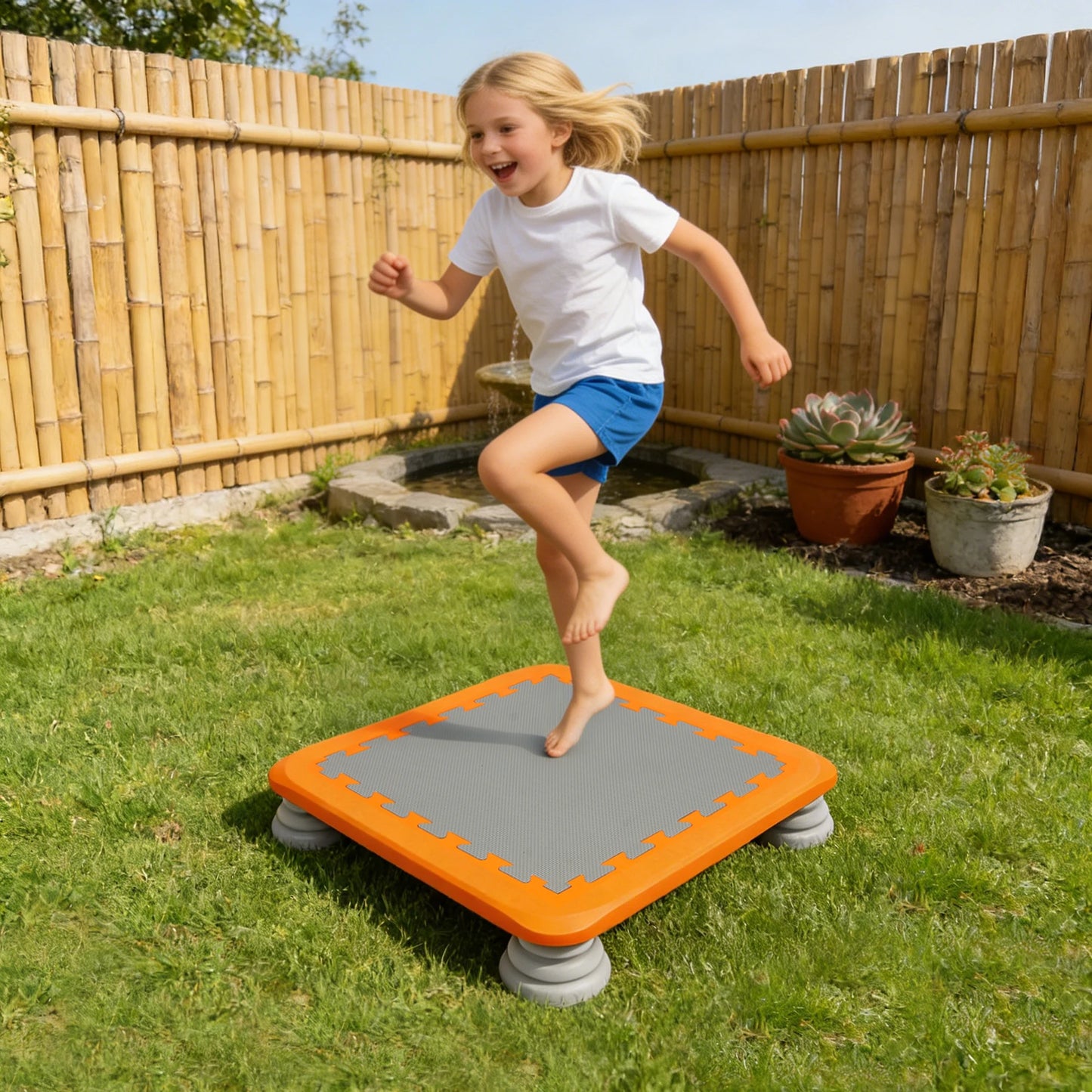 70kg Load Anti Slip Jumping Pad For Kids Indoor Trampoline