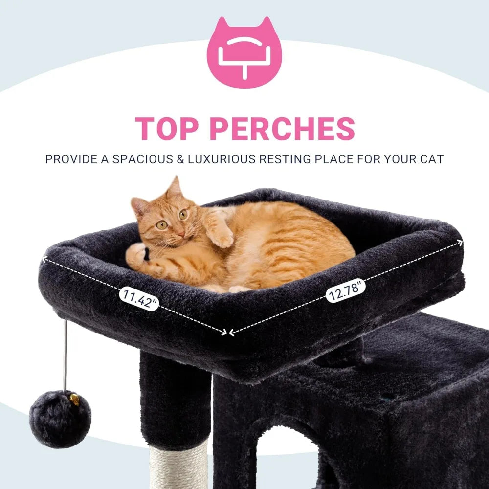 NBVCX Multi Level Cat Tree Plush Perches For Kittens
