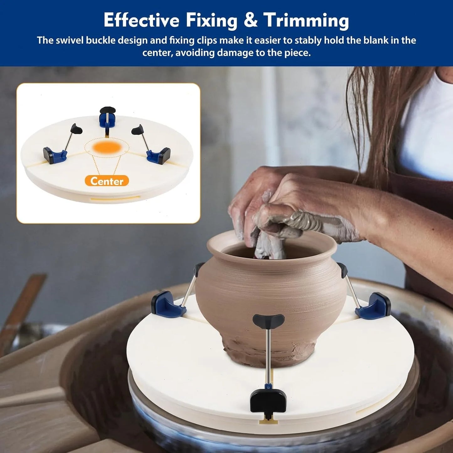 Bymaocar Pottery Wheel Centering Tool And Turntable Clamp