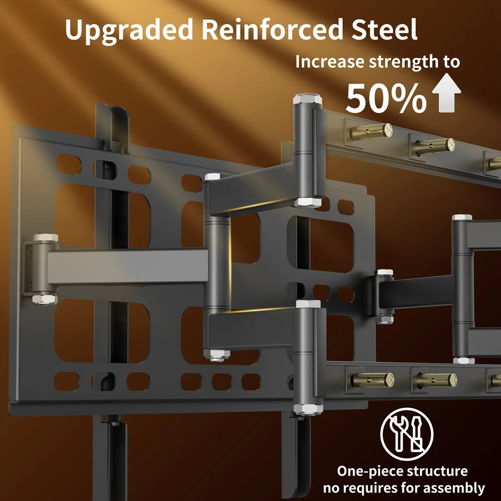 Unho Full Motion Swivel TV Wall Mount Bracket For 40-85 Inch