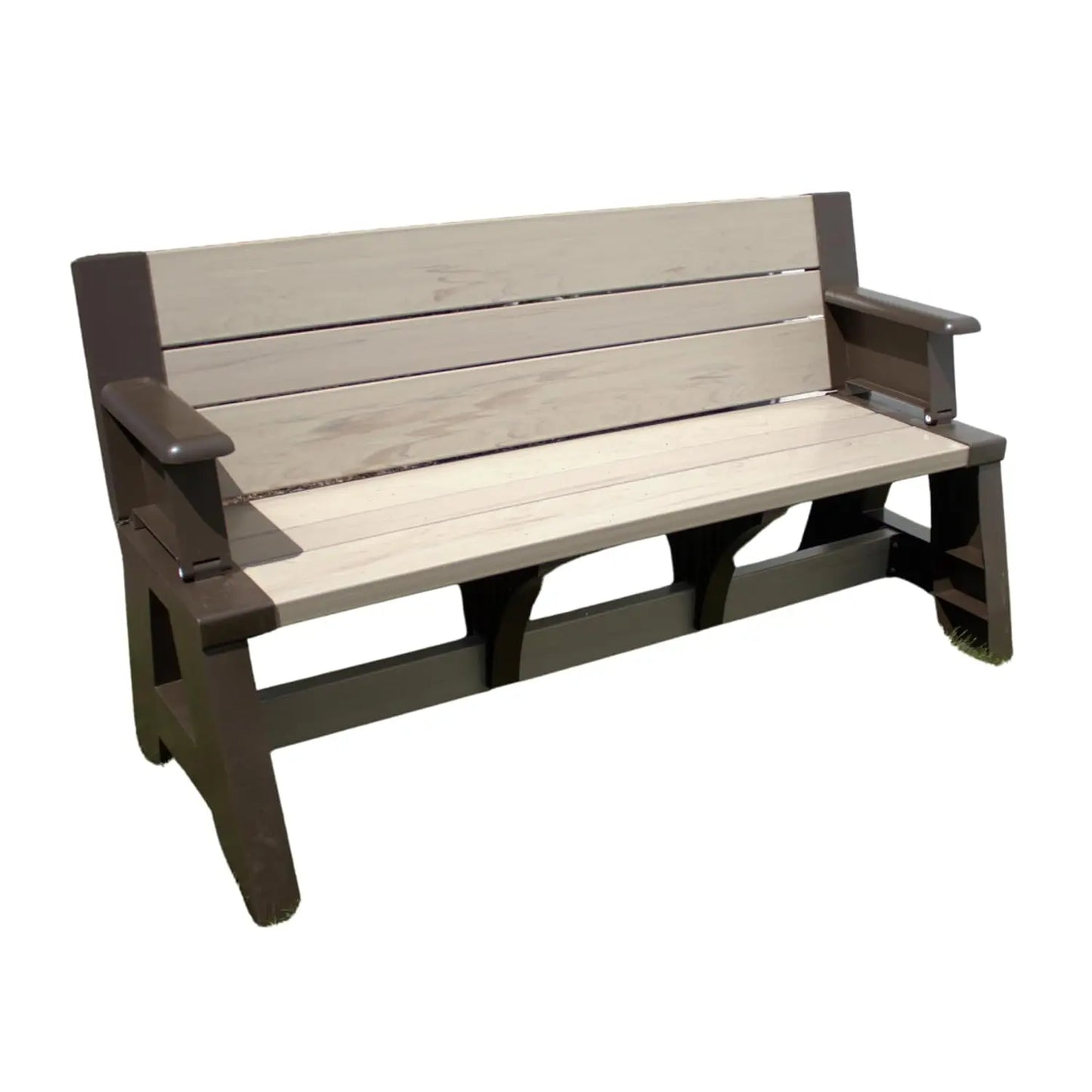Gen 1 Space-Saving 2-In-1 Outdoor Bench To Picnic Table