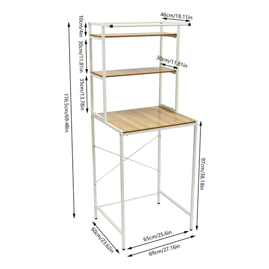 Bymaocar 3 Tier Washing Machine Shelving Unit Laundry Organizer